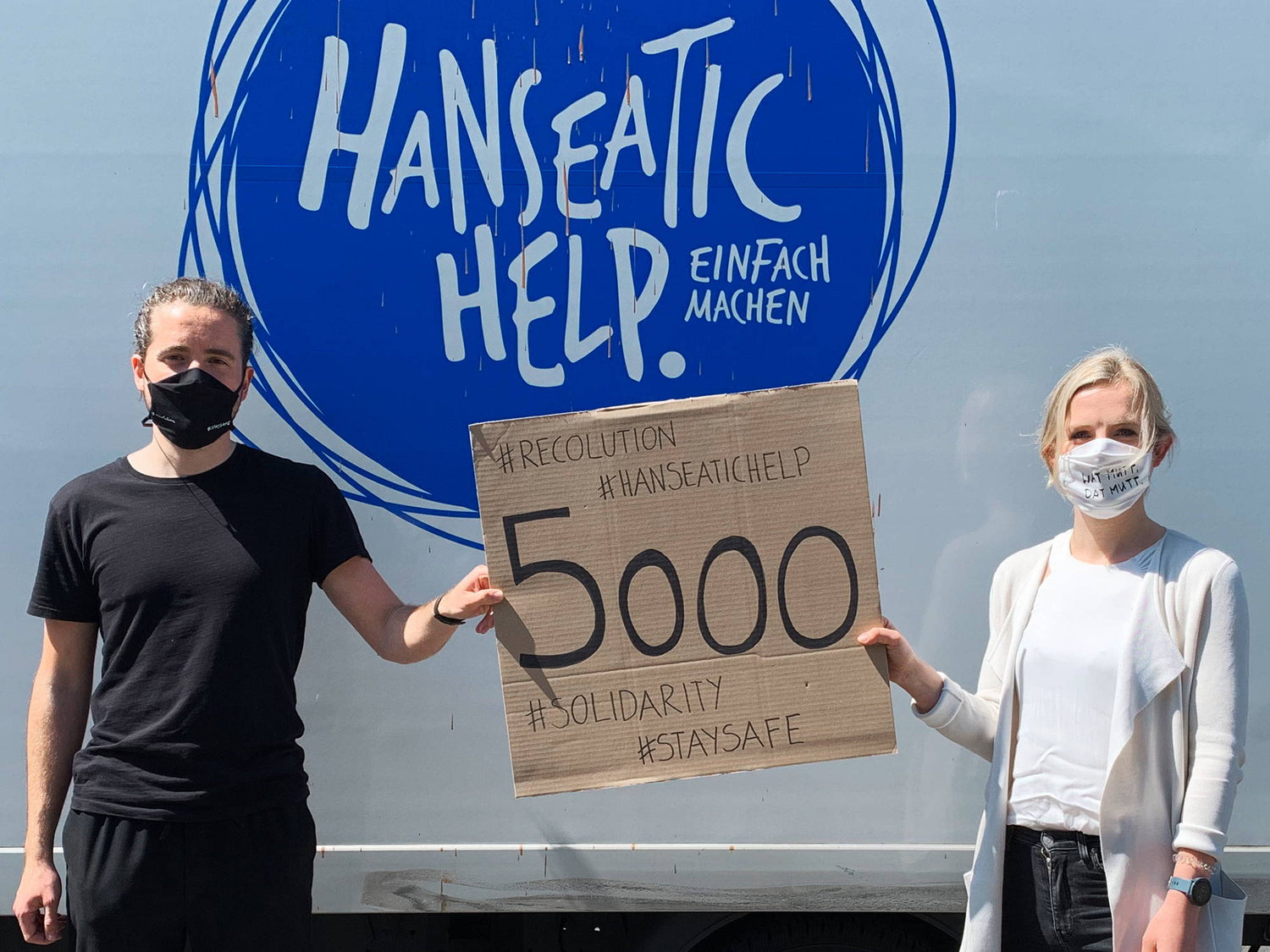 5.000 Spendenmasken für Hanseatic Help